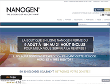 Tablet Screenshot of nanogen-france.com